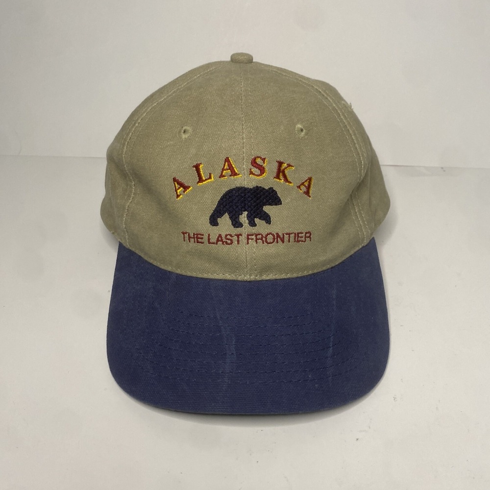 Alaska Souvenir Hat Cap The Last Frontier - Adjustable Buckle Back‎ RN#42954